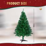 Kunstkerstboom Nordmann-spar 150 cm, 380 takken, dennenboom klein, spuitgieten, groen, Cushhom