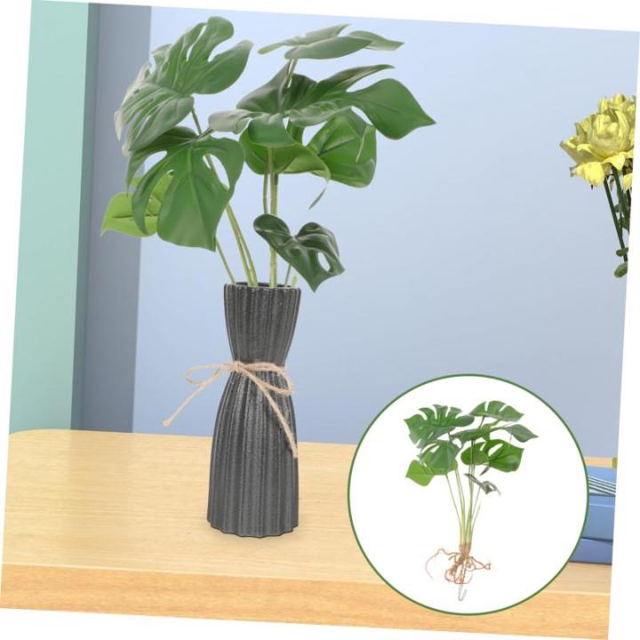 zarte Kunstpflanze bücherregal Dekoration buchregal Dekoration Büro künstliche Pflanze künstliche Monstera-Pflanze Pflanzen Büro-Faux-Pflanze Monstera-Dekor für den Haushalt 