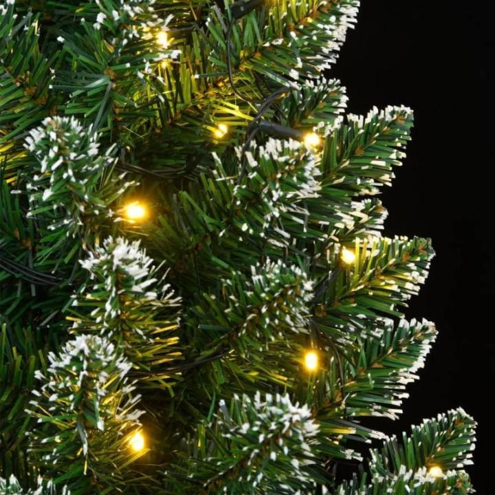 Kunstkerstboom, slank, dennenboom, kerstboom, oncht, kerstdecoratie met 150 leds, 150 cm