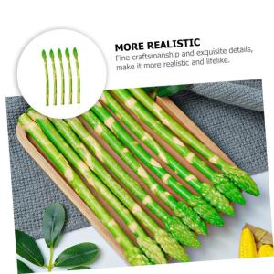 5 Stück Simulierter Spargel Künstlicher Spargel Künstlicher Spargel Künstlicher Spargel Modell Spargel Spielzeug Spargel Requisite Für Die Küche Lebensechter Spargel Foto