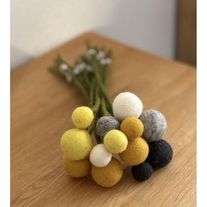 - Vilten bloemen boeket bloemen van vilt - boeket bloemen - Fair Trade - handgemaakt (korenveld)