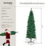 Künstlicher Weihnachtsbaum, naturgetreu, Weihnachtsbaum mit biegsamen Zweigen, voluminöses Nadelkleid, pflegeleicht, stabil, einfacher Aufbau, Tannenbaum künstlich als Weihnacht