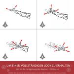 kerstboom dennenboom met kunststof standaard 390 takpunten wit Ø 55 x 180 h cm