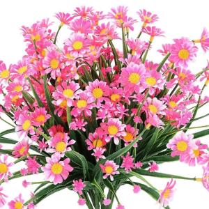 Künstliche Blumen Gänseblümchen UV-beständig Farbecht Kunststoff Pflanze für Home Decor