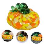 4 Stück Kürbishandwerk Kürbis-Requisite Kürbis im Herbst Kürbis-Tischdekoration Halloween Dekoration Herbst Dekoration bastelset Szenenlayout Glas Kleiner Kürbis Hausbedarf