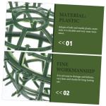 10 stuks Plastic Bloemen Bal Stand Wanden Kamerplant Plank Groen Kogel Frame Tuin Trellis Kunstmatige Vorm Snijbal Vormgeving Houten Bruiloft Plastic Dispenser Cirkel