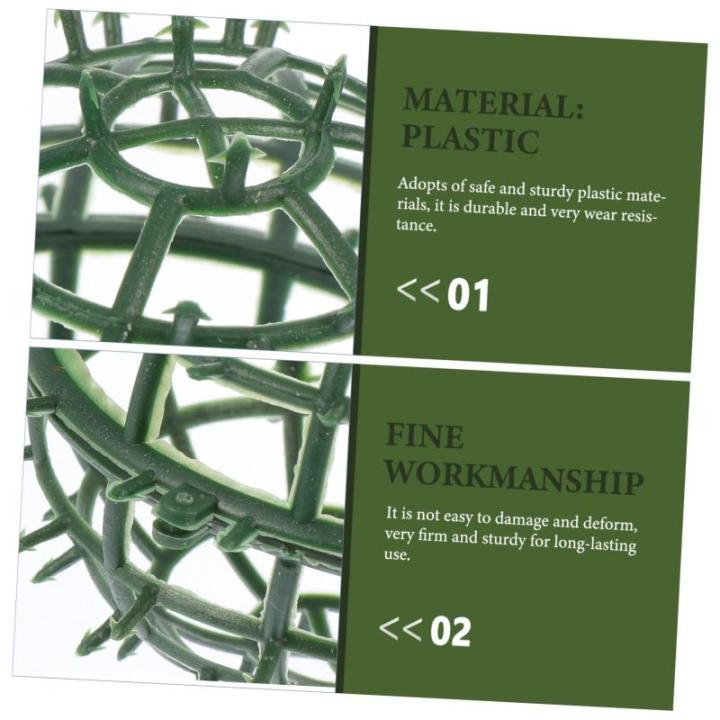 10 stuks Plastic Bloemen Bal Stand Wanden Kamerplant Plank Groen Kogel Frame Tuin Trellis Kunstmatige Vorm Snijbal Vormgeving Houten Bruiloft Plastic Dispenser Cirkel