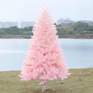 Künstlicher rosa Weihnachtsbaum, Weihnachtsbaum-Kiefer, falscher Sakura-Baum im japanischen Stil, unbeleuchteter, aufklappbarer Weihnachtsbaum, modischer Weihnachtsbaum，Pink-180