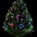 CASARIA Mini Kunstkerstboom 65cm Glasvezelverlichting Automatische Kleurverandering 9 Lichteffecten Nep Kerstboom Groen