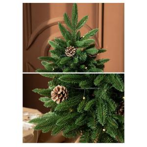 Mini-Weihnachtsbaum aus PE, gemischt, für den Schreibtisch, Weihnachtsbaum, Schneebaum, Ornament, Party-Ankleide, luxuriöses Weihnachtszubehör (Farbe: A, Größe: 90 cm)