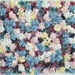 Blumen-Wandpaneel-Set, Künstlicher Wandblumen-Hintergrund, 61 X 40,6 cm, 3D-Seiden-Hortensien-Rosen-Blumenpaneel Für Fotohintergrund, Zuhause, Party, Hochzeit, Hintergrund(12PCS)