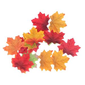 Mehrfarbiges Seidentuch, Künstliche Ahornblätter, Thanksgiving-Herbst-Hochzeitsfeier-Dekoration mit Künstlichen Ahornblättern, Veranda, Kunsthandwerk
