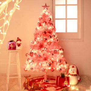 Weihnachtsbaum Weihnachtsbaum Weihnachtsbaum weihnachtskiefer rosa künstlicher Bleistift Faltbarer metallständer für den innen- und außenbereich für saisonale feiertagsdekorat
