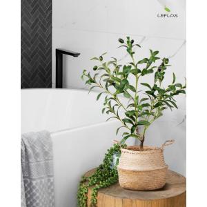 60cm künstliche Oliventopfpflanze, nur für den Innenbereich mit lebendigem Stamm, verstellbarem Zweig und prallen Oliven, deko für Büro, Laden, Wohnung und Party