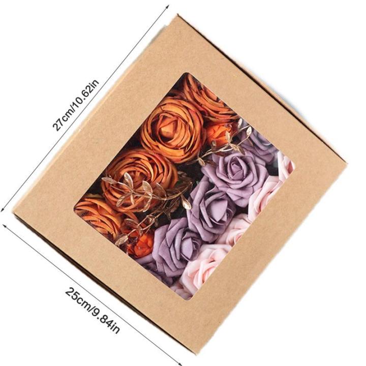 Künstliche Rosen aus PE-Schaum, für den Kopf der Braut, Blumenstrauß für Hochzeit, Party, dekoratives Scrapbooking, DIY, Handblume