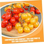 4 Stück Simulierte Kleine Tomaten Künstliche Kirschtomaten-Modell Gefälschte Kirschtomaten Lebensechte Frucht Küche Kirschtomaten Prop Hausbedarf Wohndekoration Yellow Schaum