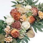 Künstliche Rose Eukalyptus Girlande Reben Rattan Blumen Hochzeit Party Dekoration