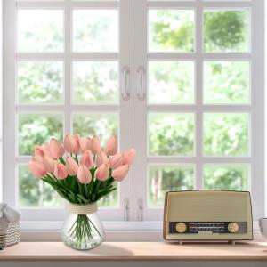 10 stuks kunstbloemen, kunstbloemen, tulp, kunstbloemen, tulp, bloemenboeket, latex, bloemen, zijde, tulp, real-touch, voor thuis, feest, bruiloftsboeket, tuindecoratie