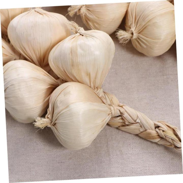 1 Satz Künstliches Gemüse Beige Künstlicher Knoblauch Künstliche Lebensmittel Knoblauch-Modell Knoblauchknolle Gefälschter Knoblauch Gefälschtes Gemüsemodell Schaumgemüse 2