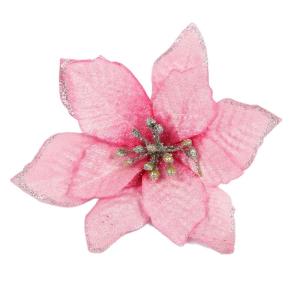10/20/40pcs Weihnachtsbaum Dekorationen Künstliche Blumen Glitzer Faux Hochzeit Blumen Ornamente Für Weihnachtsbaum Neues Jahr Home Outdoor Dekoration