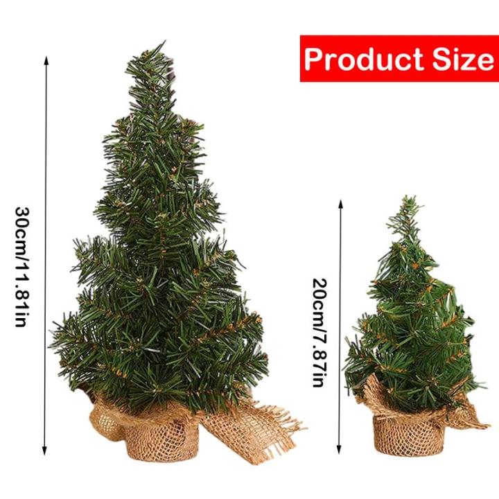 Kunstkerstboom, mini-kerstboom, kleine dennen, decoratieve tafel, kerstboom voor kerstdecoratie, tafeldecoratie (20 cm en 30 cm)