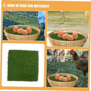 4 Stück Hühnernest Matte Hühnerkäfig Matte Nest Pads Bräter Einlagen Hühner Nist Pads Hühner Lege Pads Waschbare Nist Pads Für Hühnerstall Hühner Einstreu Abs Dunkelgrün