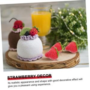 2 Sätze Simulierte Erdbeere Künstliche Frucht Zum Basteln Erdbeere Küchendekoration Künstliche Schaumstofffrucht Künstliche Erdbeeren Erdbeerspielzeug Künstliche 18 Stück * 