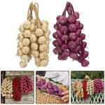 Realistisches Design, Halloween-Knoblauch-Dekoration, leichtes und stabiles Material (weißer Knoblauch)