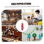 3 Sätze Simulierte Hängende Knoblauchspieße Künstliches para Foto-Requisiten Modelle Bauernpfefferdekor Simulation Chili-dekor Hängende Lebensechte Paprika Schaum Rot 5 Stück