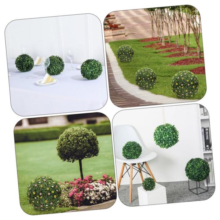 4 Stück Grasballständer Topiary-kugelstützkäfig Kugelkäfig Aus Buchsbaum Halter Für Blumengraskugeln Dekorative Pflanzenkugel Graskugel-Ornament-Rack Grüner Grasball Plastik