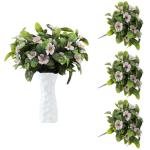 Kunstblumen Deko 30 Stück Künstliche Plastikblumen mit Einzelner Stiel Künstliche für Zuhause Party Hochzeit Blumenstrauß Pflanzgefäß Dekoration 1515