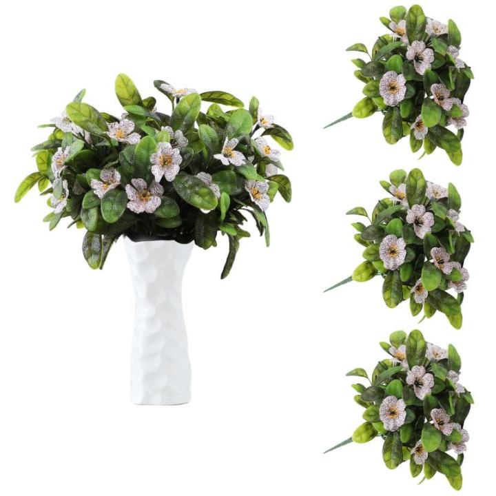 Kunstblumen Deko 30 Stück Künstliche Plastikblumen mit Einzelner Stiel Künstliche für Zuhause Party Hochzeit Blumenstrauß Pflanzgefäß Dekoration 1515
