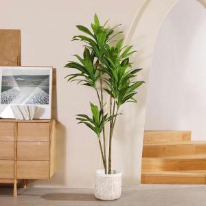 Kunstmatige drakenboom, 180 cm, tropische , perfecte in pot, nepplant, decoratie voor woonkamer, balkon, slaapkamer, kantoor, perfect cadeau voor een housewarming