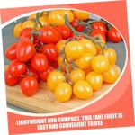 3st Simulierte Kleine Tomaten Kunstfruchtdekor Realistisch Obstverzierung Für Zu Hause Fotografie-Requisiten Lebensechte Gefälschte Kirschtomaten Heimdekoration Schaum