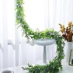 Zweierpack Eukalyptus Girland, Fake Efeu Realistisch, Schön Und Praktisch, Pflanz deko Kann Zum Dekorieren Von Schränken, Kaminen, Hochzeitsfeiern Verwendet Werden, (178cm)