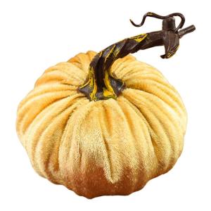 Samt-Set – Künstliche Kürbisse Mit Echten Stielen In Verschiedenen Größen – Für Halloween, Thanksgiving, Herbstdekoration, Erntefest Und Präsentation, Luxuriöse, Realist