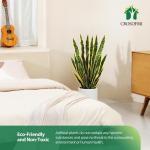 Künstliche Schlangenpflanze 89,9 cm künstlicher Sansevieria-Baum mit 32 Blättern, perfekte künstliche Schwiegermutter im Topf für Innenbereich