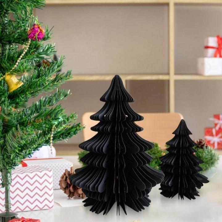 Kerstboom van papier knutselen – handgemaakte kerstdecoratie | opvouwbaar tafelopzetstuk, papieren decoraties met meerlaags design, perfect voor feesten en feestelijke gelegenhed