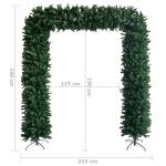 Mobiliar Weihnachtsbaumbogen, grün, 240 cm, Weihnachtsdekoration, Weihnachtsdekoration für den Außenbereich