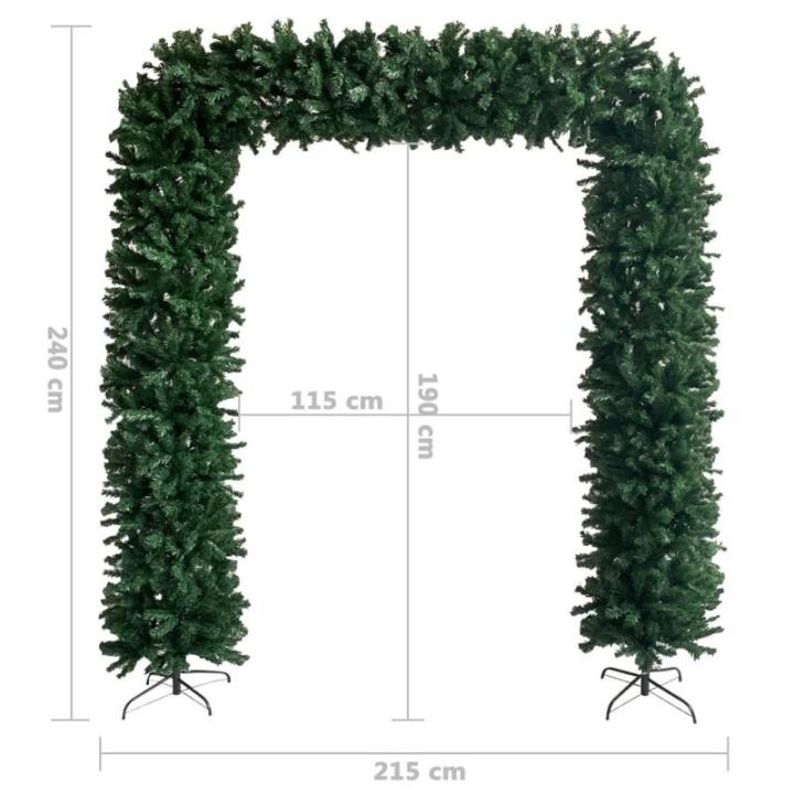 Mobiliar Weihnachtsbaumbogen, grün, 240 cm, Weihnachtsdekoration, Weihnachtsdekoration für den Außenbereich