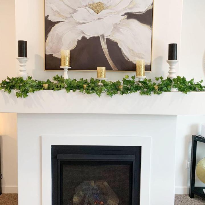 2 Stück künstliche Girlande Efeu Ranken Deko Girlande Efeugirlande, Kunst Pflanze hängen ranke für Hochzeit, Party, Zimmer, Wand,Balkon, Garten,Terrasse, Wohnung usw Deko