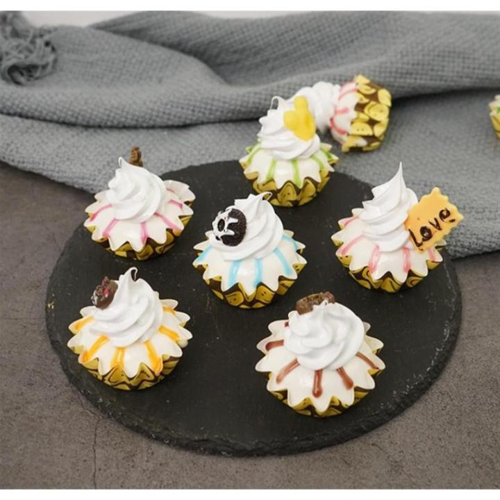 Fake Kuchen künstliche Kuchen 6 Stücke Künstliche Kuchen Realistische Simulation Nachahmung Gefälschte Lebensmittel Desserts Modell Für Geschäfte Decor Realistisches Essen