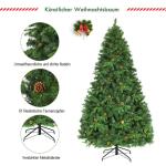 Kunstkerstboom met led-lichtkettingen, kerstboom met verlichting, 210/225/240 cm, groen