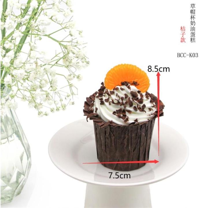 Fake Kuchen künstliche Kuchen 6 Stücke Realistische Gefälschte Kuchen Künstliche Kuchen Simulation Cupcake Modell Fotografie Prop Realistisches Essen