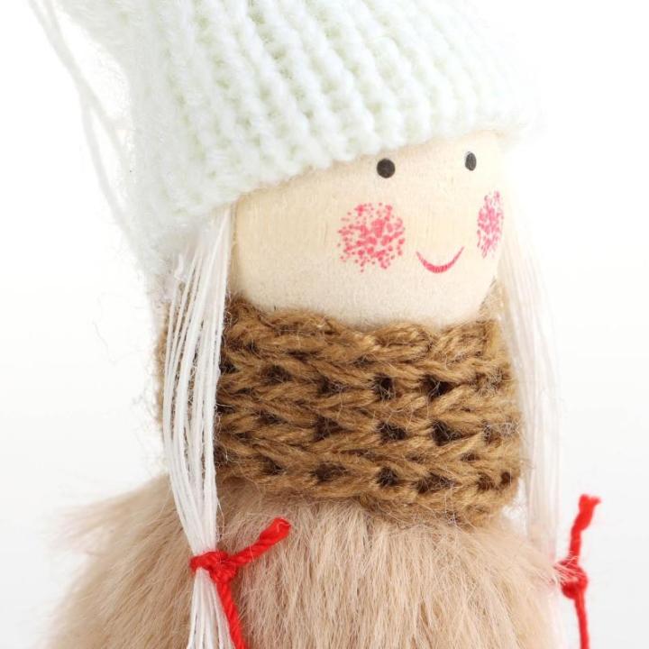 12x premium kerstboom engelen - kerstboomversieringen - sprookjesfiguur - Zweeds-Scandinavische decoratieve trollen