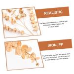 4 Stück Simulierter Ginkgo Biloba Künstliche Eukalyptusblätter Gefälschte Pflanzenornamente Gefälschte Eukalyptusstiele Vasendekore Künstliche Blumen Pflanzen Pp Golden