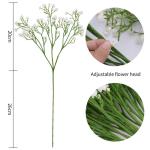 Kunstmatige sluierkruid, 12 witte boeketten kunstgypsophila boeketten bloemenarrangement decoratie
