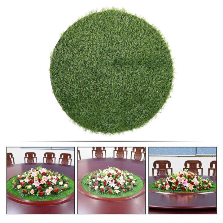Schachtdeksel Decoratie Gazon Pluizig Rond Tapijt Placemat Van Kunstgras Rond Kunstgras Kunstgras Placemats Kunstgras Kunststof Ronde Mat
