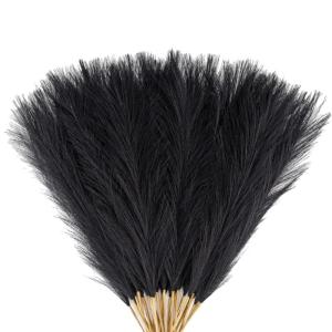 Künstliches Pampasgras, 30 Stück, natürliches getrocknetes Pampasgras für Vase, Pampasgraspflanze für Blumenstrauß, Phragmiten, Hochzeitsdekoration
