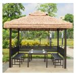 Künstliches Strohdach, Künstliche Palmgras Rolle, Kunststoff PE Strohdach, Künstlicher Palmdach Paneele, Für Bar Garten Terrasse Pavillons Hausdekoration Strandschir Mstrandsch